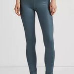 Lauren Ralph Lauren Coated Jersey Leggings, Size S NEW w/Tag $115 Green Photo 0