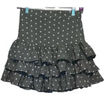 SheIn  Women's Green White Dot‎ Skirt Ruffles Size S 16 1/2" Long x 13" Waist Photo 0