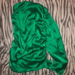 Missguided Green Satin Skirt Photo 3