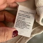 American Eagle Women’s Cream Linen Viscose Single Button Blazer XL NWT Photo 3