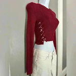 Forever 21  Women's Berry Cropped Top Sweater (482) Photo 3