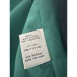 Vintage Forecaster Of Boston Trench Raincoat Size 12 Blue Black Iridescent Photo 7