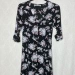 Stillwater  3/4 Sleeve Button Front Floral Dress Photo 3