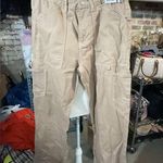 S. O. N. G. Beige low rise SLOUCHY BAGGY JEAN SITS ON HIP COMFORT FIT 11/30 Tan Photo 0