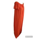 ASOS  Burnt Orange Cotton Maxi Off the Shoulder Dress Size 2 / S Photo 1