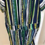 Loft Beach Mixed Stripe Off The Shoulder Romper SZ Large Photo 4