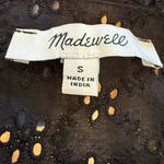 Madewell Ruffle-Sleeve Bib Eyelet Sleeveless Top Black Size Small Photo 3