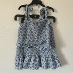 Storia Smocked Floral Crop Top and Mini Skirt Set top Large skirt small Photo 3