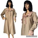 American Vintage Unbranded dress large collar and bow tan Large Photo 1