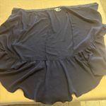 ZARA  Basic Women's XS Wrap Skirt Slit Midi Flowy Ruffles Navy Blue Bow Photo 11