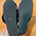 Victoria's Secret  Polka-dot Furry Slippers Size Medium Black White House Shoes Photo 3