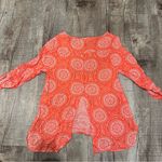 Pink Rose Paisley Abstract Hi Low Blouse Photo 7