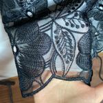 Jill Stuart Jill  black floral lace overlay cocktail dress size 10 Photo 8