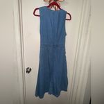 Mossimo Supply Co. Denim Midi Dress with Waist Tie Blue Size XL Photo 5