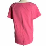 Hannah Short Sleeve Embroidered Sweatshirt 54PE Pink Size M Photo 5
