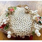 Christmas Charm Bracelet New Bells Gingerbread Man Stocking Wreath Candy… Red Photo 10
