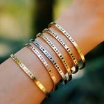 Mantra Band Silver Bracelet Photo 2