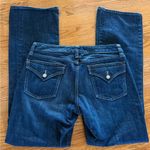 Gap  1969 Vintage Curvy Flare Wide Leg Dark Wash Blue Denim Jeans Size 29R Photo 3