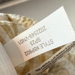 J.Crew Seersucker Ruffleneck Mini Dress Women 4 White Beige Gingham Plaid Preppy Photo 9