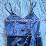 Lulus Forever Your Girl Slate Blue Satin Bodycon Dress NEW Size L Photo 6