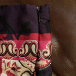 Venus  Wide Leg Paisley Print Pant Stretchy Side zip Pink Multi Size XS Flowy Photo 9