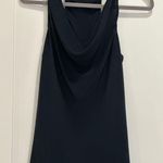 Elie Tahari Silk Cowl Halter Tank Top Stargazer Navy Blue Photo 3