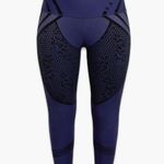 Savage X Fenty High Wasited L Special Fx Lace Velvet Leggings Navy Blue Black Size L Photo 0