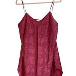 Vintage CACHET Burgundy Slip Dress Nightgown Size Large Satin Sheen Red Photo 0
