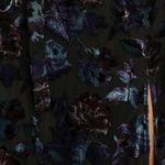 Lulus Pretty Companion Black Floral Velvet Burnout Maxi Dress Size Medium Blue Photo 4