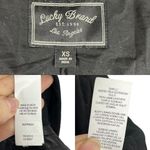 Lucky Brand  Black Soft Lamb Leather Moto Biker Asymmetrical Zip Jacket Size XS Photo 13