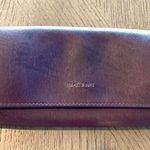 Matt & Nat NWOT  plum/brown  Vegan Leather wallet. Sz 8”x4.5” Photo 0