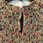 Patrons of Peace  Cottage Floral Smocked Cropped Long Sleeve Blouse Size Sm NWT Photo 4