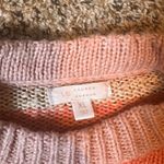 LC Lauren Conrad LC Lauren Conrad XL Striped Knit Sweater Womens Pink Orange Balloon Sleeve Photo 1