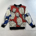 Adidas Farm Rio AOP 2XS XXS Pineapple Sweatshirt Women's Crew Neck Sweater Photo 3
