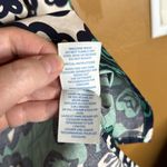 Boden Penelope Floral Green White Navy Blue Top Blouse Size 4 Photo 4