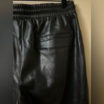Bagatelle Collection Black Jogger Vegan Leather Pant SZ Medium LIKE NEW Photo 5