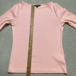 Lauren Ralph Lauren Pink Knit Top Bell Sleeve Boat Neck Long Sleeve Size L Photo 5