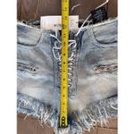 Unravel Project Lace Up Denim Shorts Size 25/2 Blue Photo 5