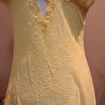 Victoria's Secret  Very Sexy Yellow Lace Slip Chemise Nightie Size Medium Y2K Photo 4