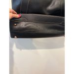 Valentino Milano Black Leather Tote Bag Rose Gold Hardware Photo 3