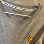 Champion Grey  Short Sleeve Shirt Slightly Cropped Photo 1