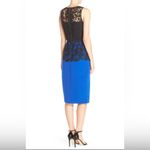 Sachin + Babi Noir 'Carolina' Lace & Crepe Midi Dress Size 8 NWT zipper Photo 1