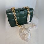 Urban Expression New Urban Expressions Dark Hunter Green Woven Shoulder Women’s Bag Purse-NWT Photo 5