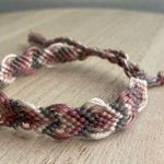 Handmade 10/$25 Mauve Pastel Woven Bracelet Photo 0
