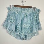Free People FP Intimately Floral Smocked Semi Sheer Cottage Shortie New XS Button Ditsy Photo 1