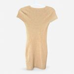 Babaton Aritzia Tan Ribbed Knit Emerge Mini Dress Square Neck XS Photo 4