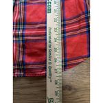 Old Navy  Women‎ Size Medium Tunic Shirt Red Flannel Button Down Shirt Cotton Photo 1