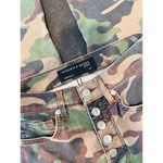 Veronica Beard  Women Jeans Green Carly Kick Flare High Rise Button Fly Camo 24 Photo 3