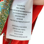 Kut From The Kloth  Orange Blue Paisley V-Neck Flowy Lined Midi Dress Size S Photo 7