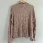 Old Navy 🦋 Light Brown Cream Turtleneck Top Lightweight Casual Neutral Blouse Photo 3